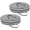 mDesign Round Wreath Storage Container with Handles - 2 Pack